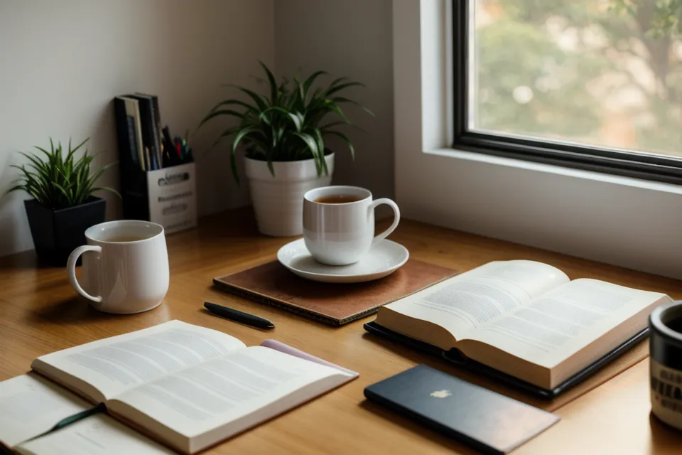 Cuaderno abierto con anotaciones sobre la técnica Pomodoro para entrenar la concentración mental